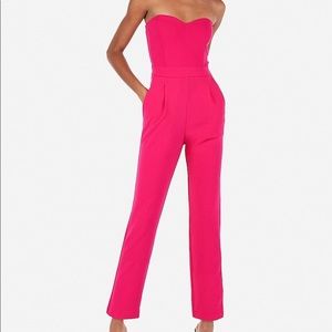 Express strapless jumpsuit. Very flattering.